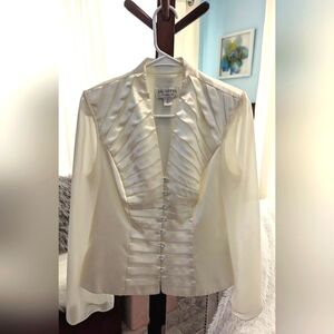 Women's Ivory  Button-down Blouse Size 10